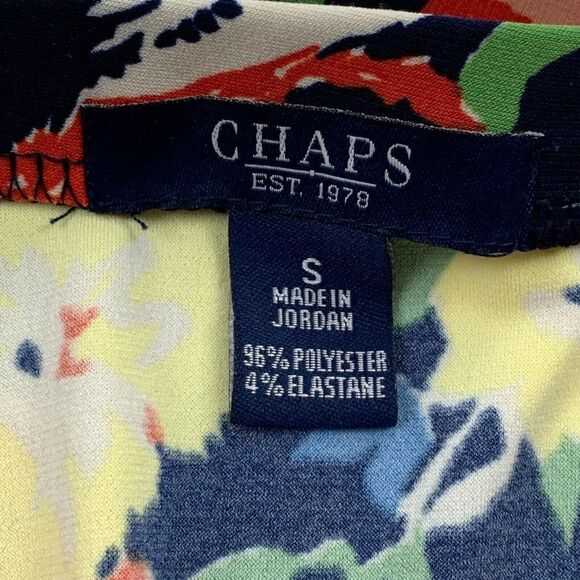 Chaps sz S Skirt Elastic Waist Floral Print Knee Length New NWT - Picture 7 of 8